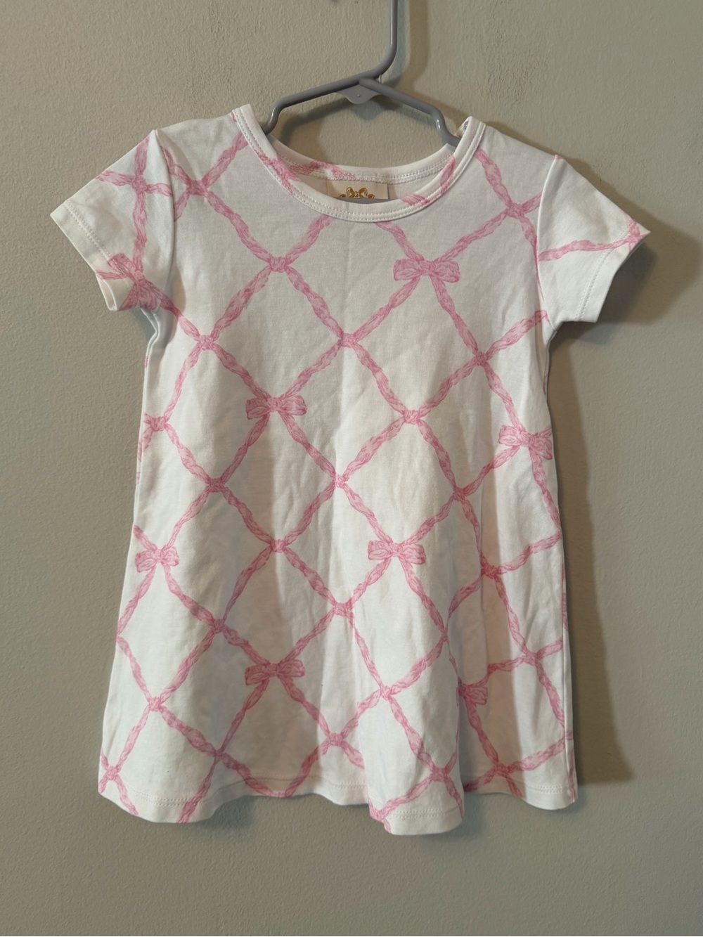 The Beaufort Bonnet Company Pink Bow Polly Play Dress